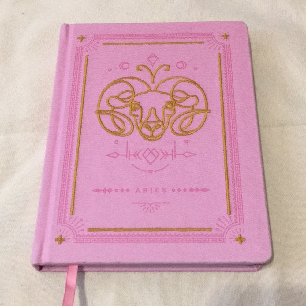 Aries Zodiac Hardcover Journal
